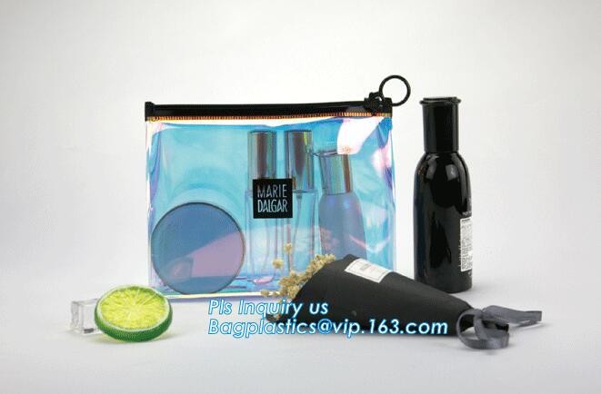 zipper slider bag cosmetic packaging slider bag, make up bag promotional cosmetic bag slider bag, toiletry pouch eva cos