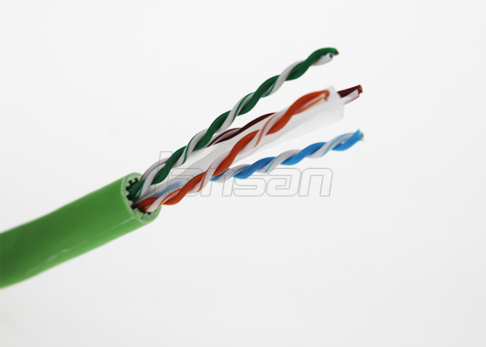1000ft UTP Cat6A Network Cable , 0.57mm Solid Bare Copper Ethernet Cable