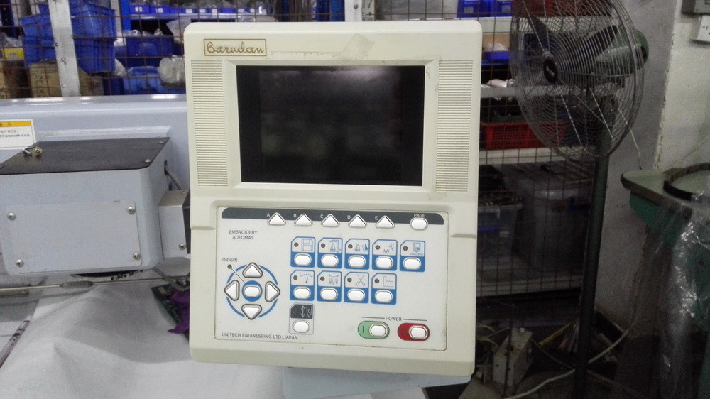 One Phase Used Barudan 6 Head Embroidery Machine 9 Needles BEVY-Y906