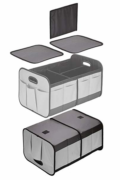 Foldable Cargo Trunk Organizer Bags , Truck Organizer Bag With Reinforced Handles
