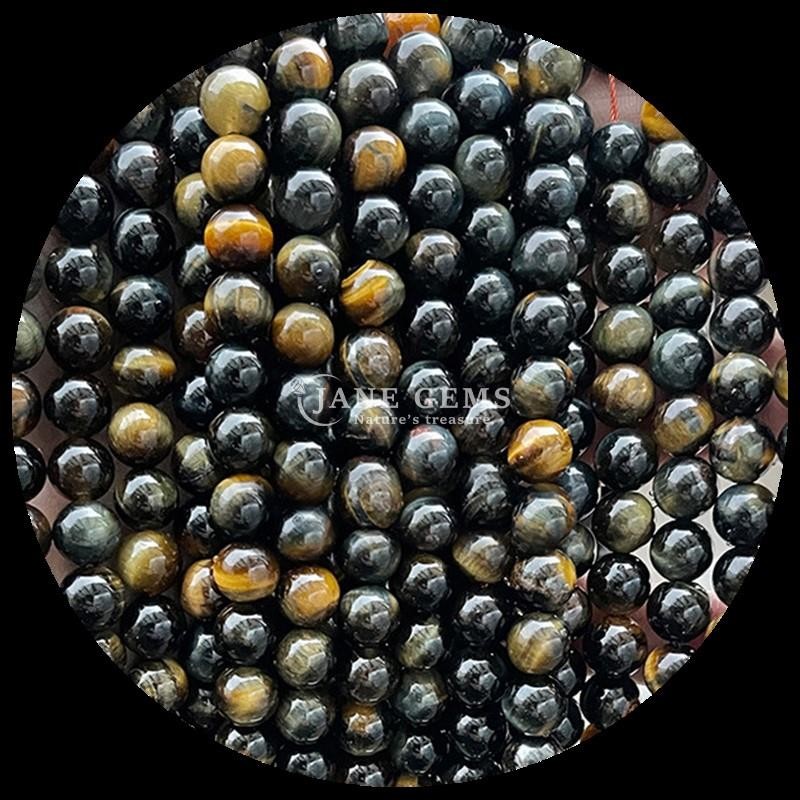 Polished 8mm Round Cut Gems Bead in Assorted Colors for Beadwork Projects