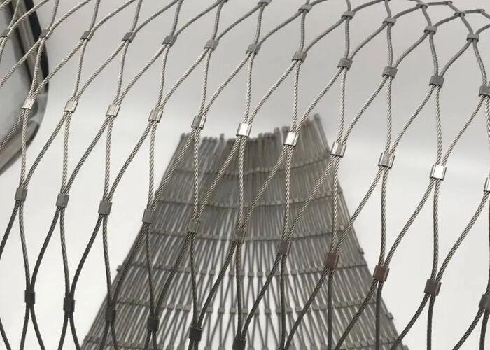 Customizable Balustrade Cable Mesh with Wire Diameter 1.2mm-6.0mm and Mesh Hole Size