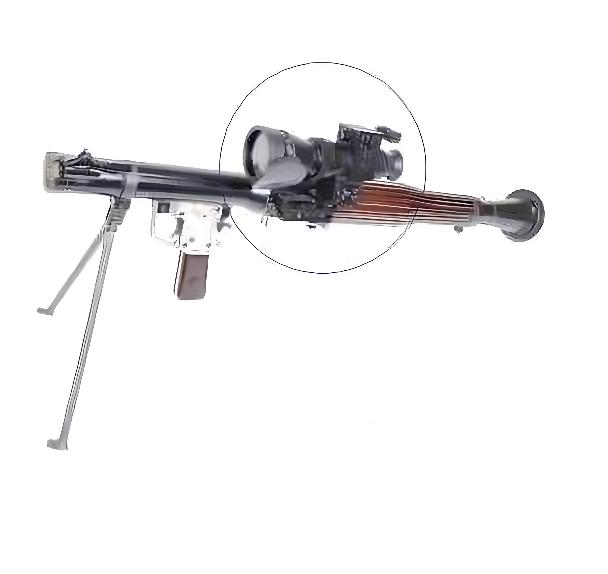 500 Meters 40mmLauncher Black Low Light Sight