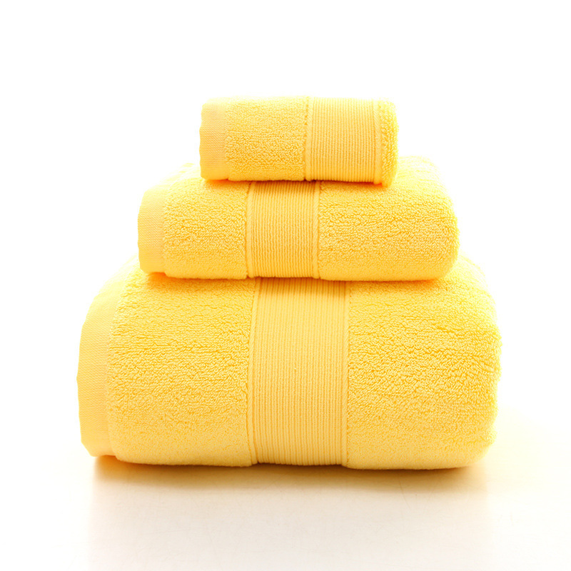 Solid Color Bath Towel Soft Eco-Friendly and Customized Hand Towel in 7 Vibrant Shades