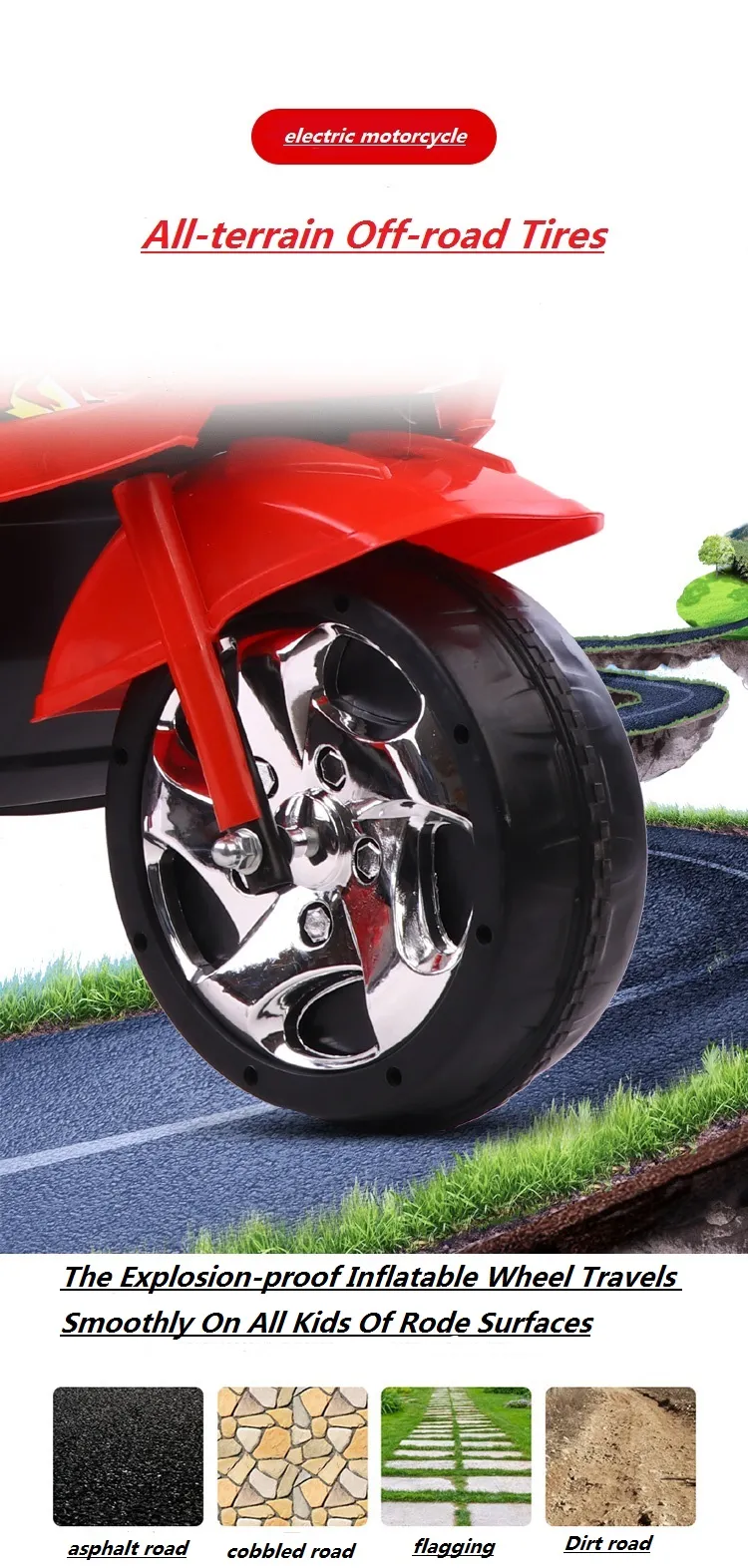 Early Education Function 6V Electric Police Ride On Motorcycle Bike Car for Kids Model