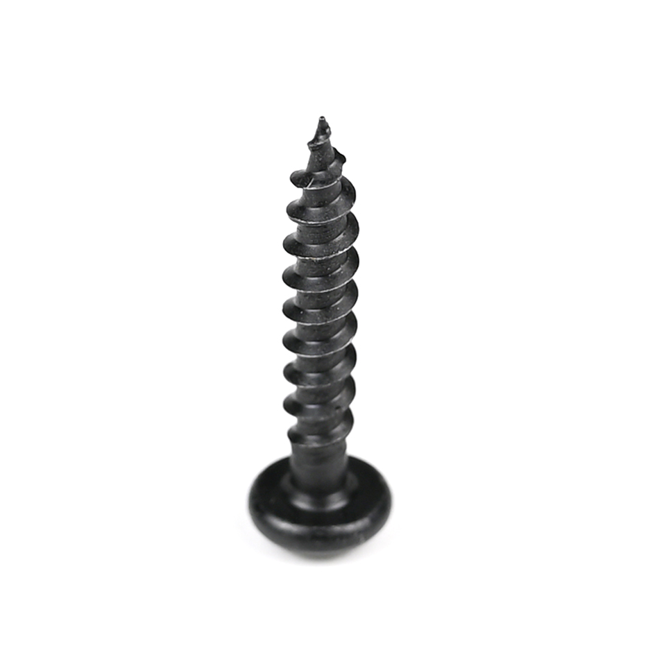 Electrical Appliances 16mm Black Round Phillips Chipboard Screw with Harden Design