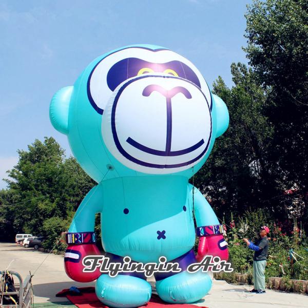 Quality Cute Cartoon Kung Fu Monkey, Inflatable Boxing Monkey for Events for sale