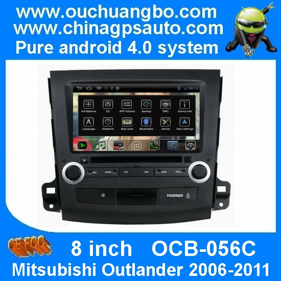 Ouchuangbo Auto Radio Player Android 4.0 for Mitsubishi Outlander 2006-2011 S150 System DVD VCD USB 3G Wifi OCB-056C