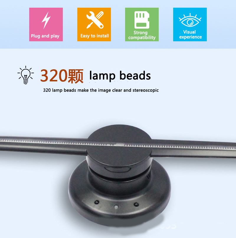 Shenzhen factory  42cm  indoor  3d hologram advertising display