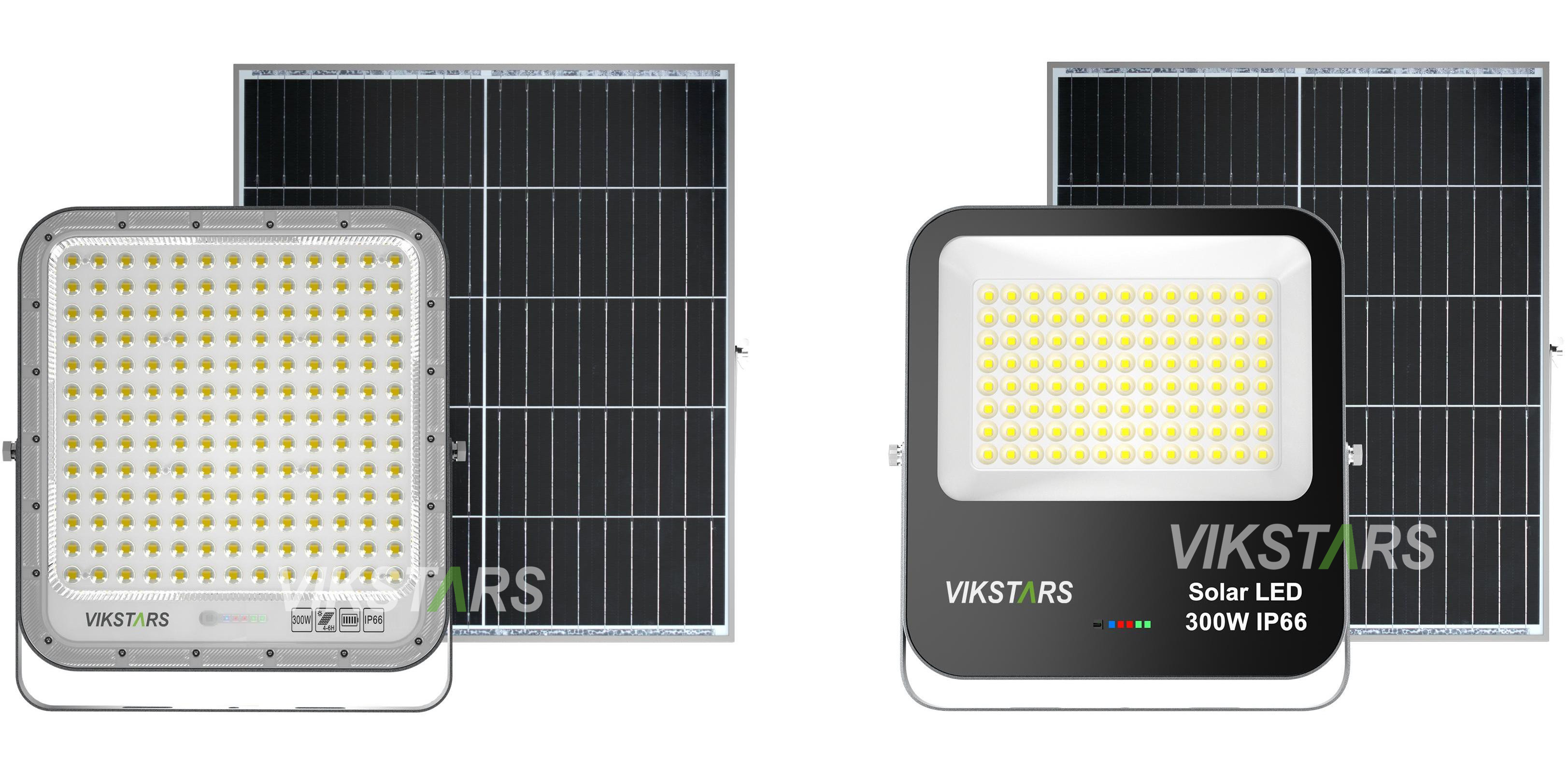 Battery Replaceblae 60w 100w 200W 300w Solar Flood Lights With PC Lens
