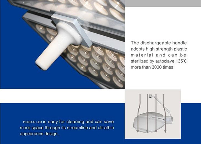 Hospital Large Medical Equipment Surgical LED Shadowless Operating Light With 700mm Double Lamps ECOP001