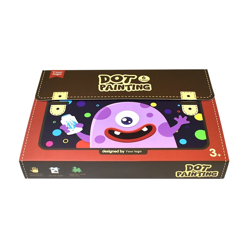 Children Drawing Kids Art Set Water Color Dot Painting Set With Dot Book