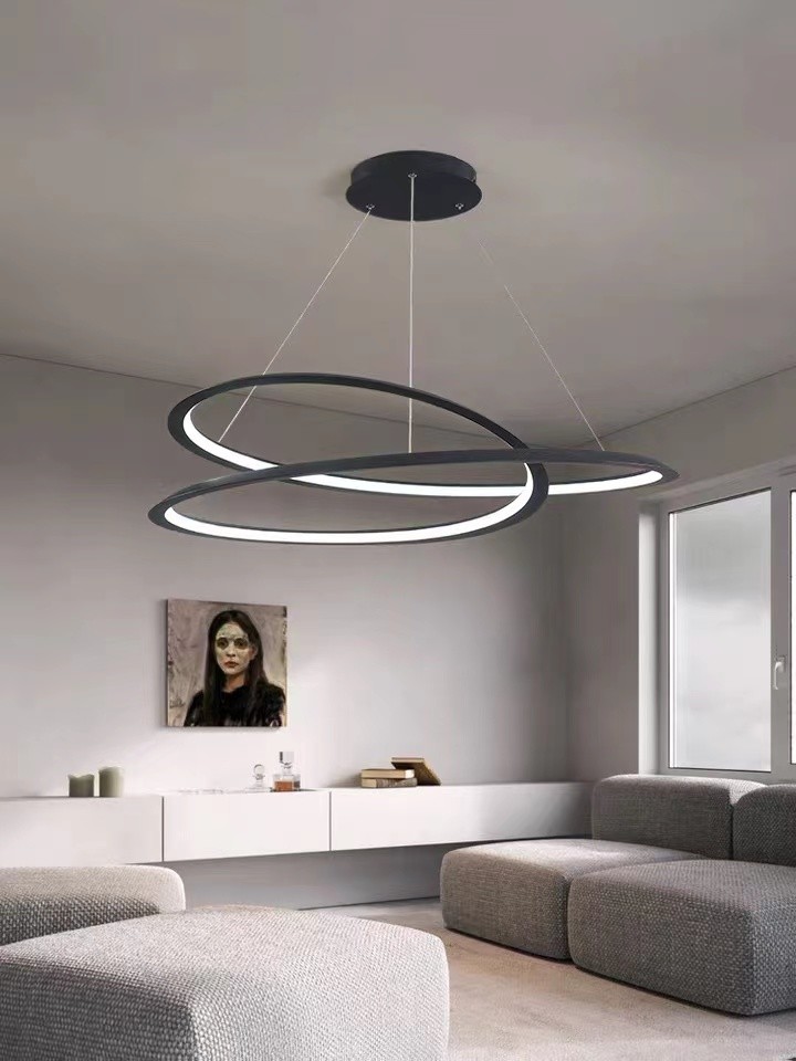 Metal Aluminum Interior Decoration Chandelier Lighting Fixtures large led pendant lights
