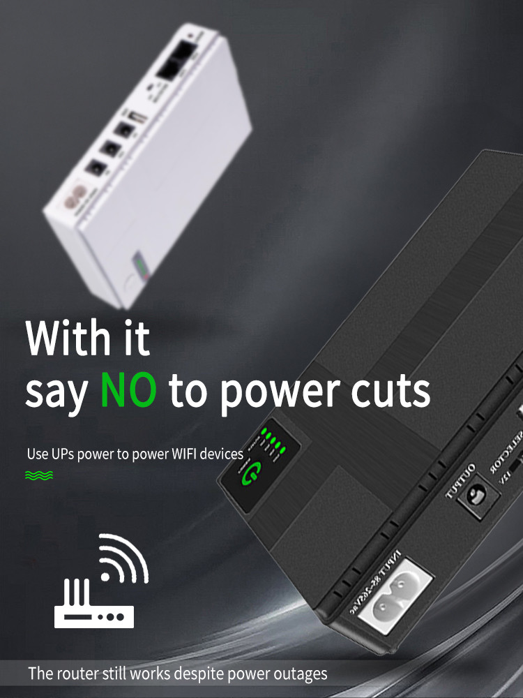 DC Mini Ups 12v 9v 0.6a Router Ups For Modem Force Power Supply 10000mah