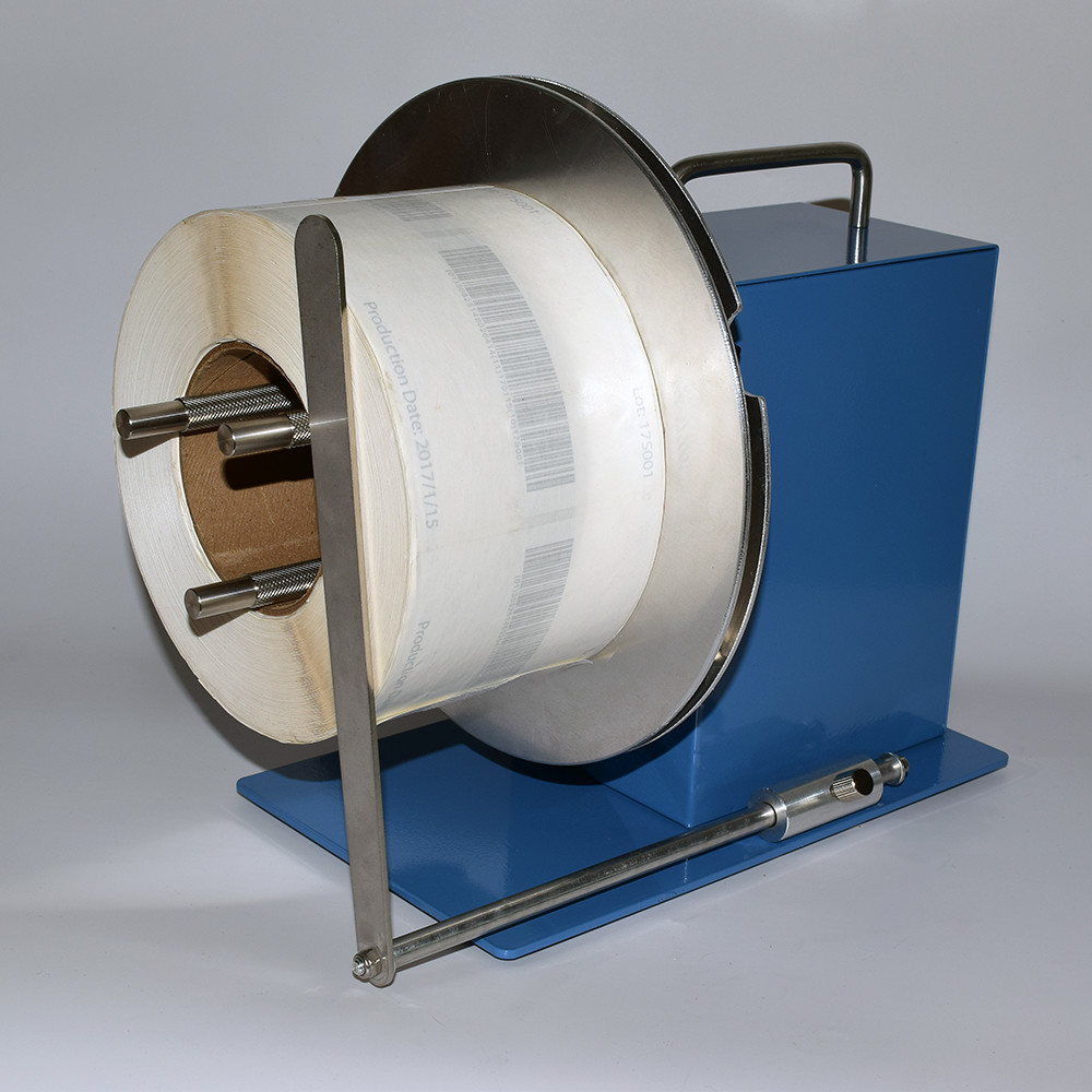Automatic label rewinder barcode paper label paper self-adhesive paper clothing tag wash care label rewinder S-120