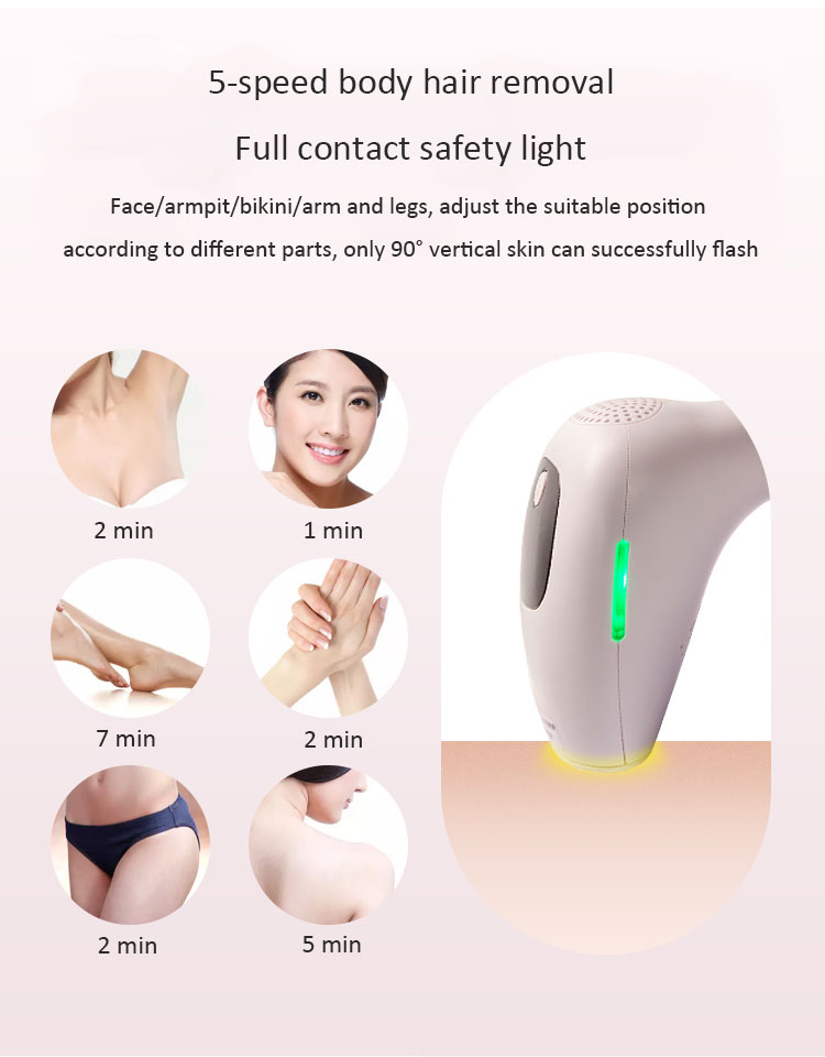 Intense Plused Light Mini Hair Removal Machine For Male Facial Hair Removal