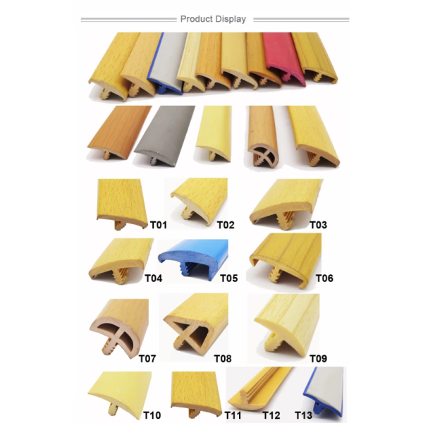 Furniture Decoration T Shape Extrusion Plastic Profile PVC Edge Banding