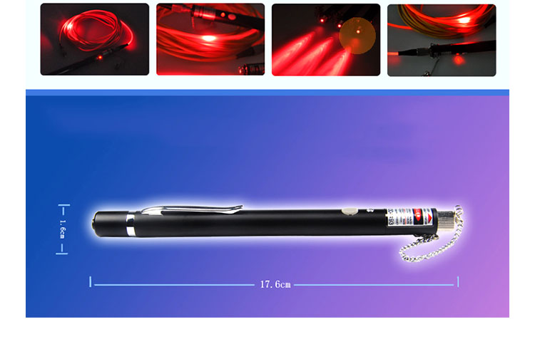 FTTH Network 650nm VFL Optical Black Laser Pen Type Fiber Optic Visual Fault Locator