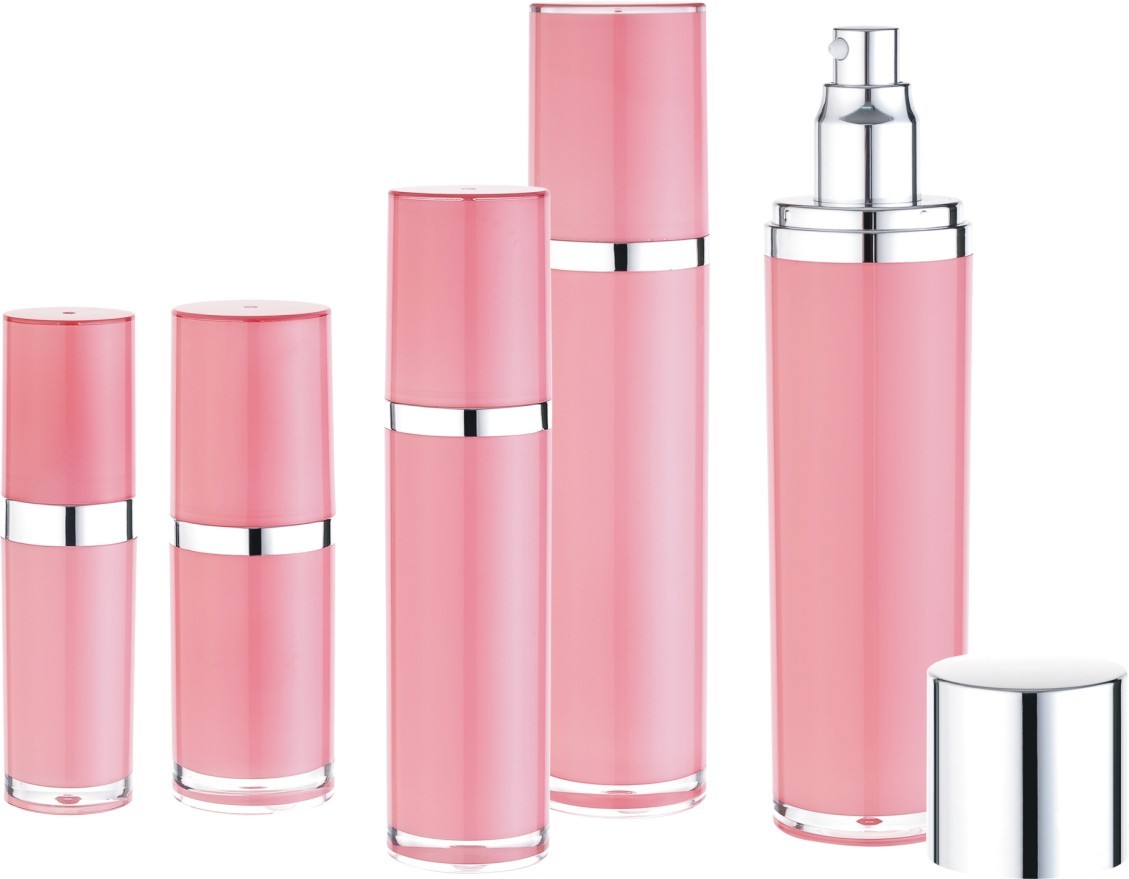 Double wall plastic lotion pump bottle 15ml 30ml 50ml 100ml 120ml
