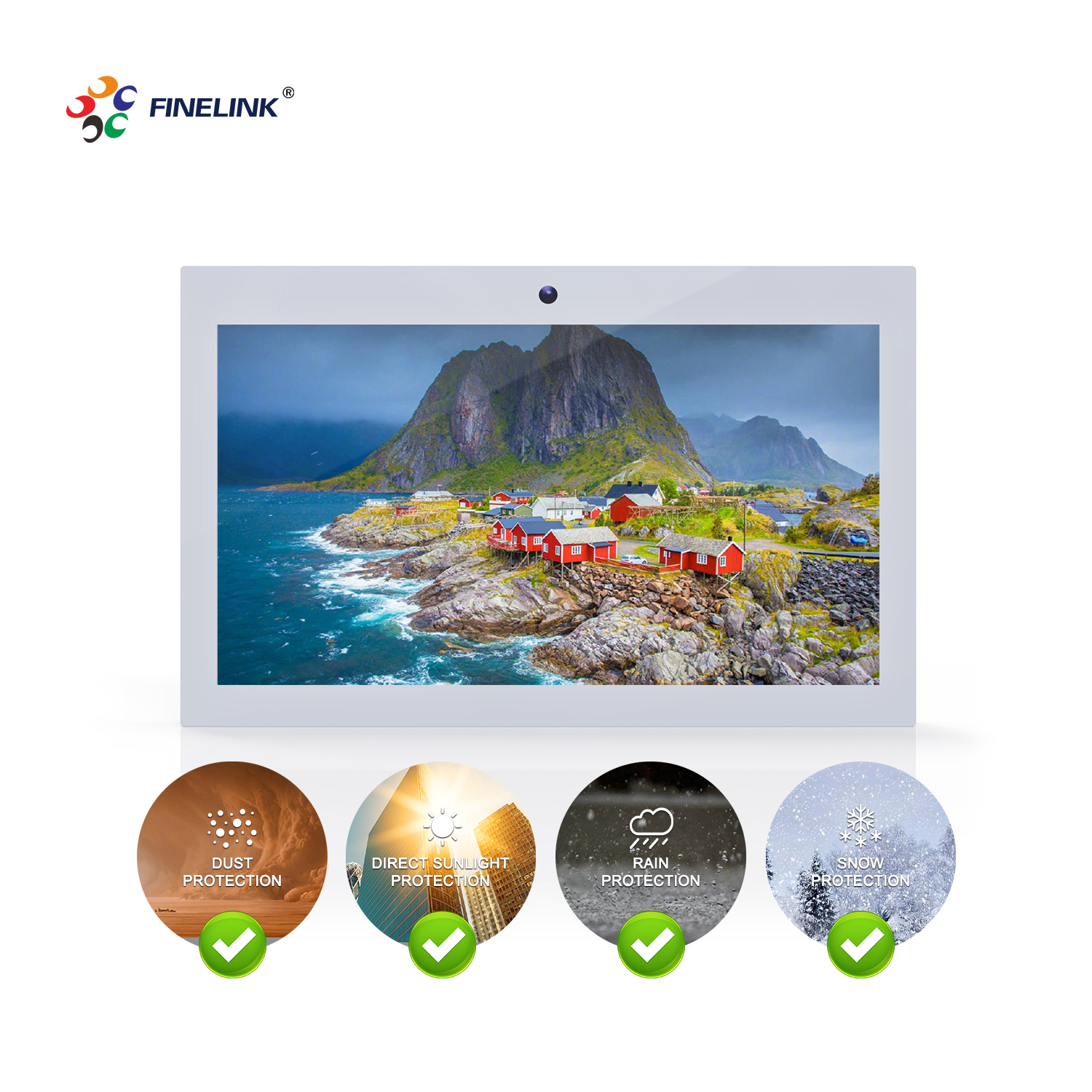 Custom 32 Inch Touch Screen Monitor USB RS232 Capacitive Touch Panel