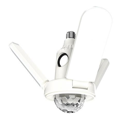 Bluetooth 40w LED Ceiling Panel Lights E27 E40 Folding Fan Blade