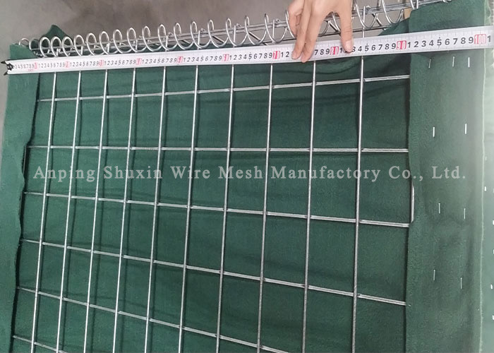 1*1*1m Defensive Barriers Army Green Welded Gabion Hesco Mlilatary Use Bastion