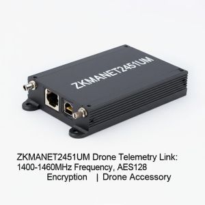 ZKMANET2451UM Drone Data Link 1400-1460MHz 4W Output AES128 Encryption