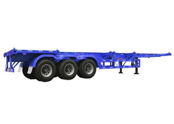 Quality Q345B Skeleton Container Semi Trailer 40000kg Truck Trailer Chassis for sale