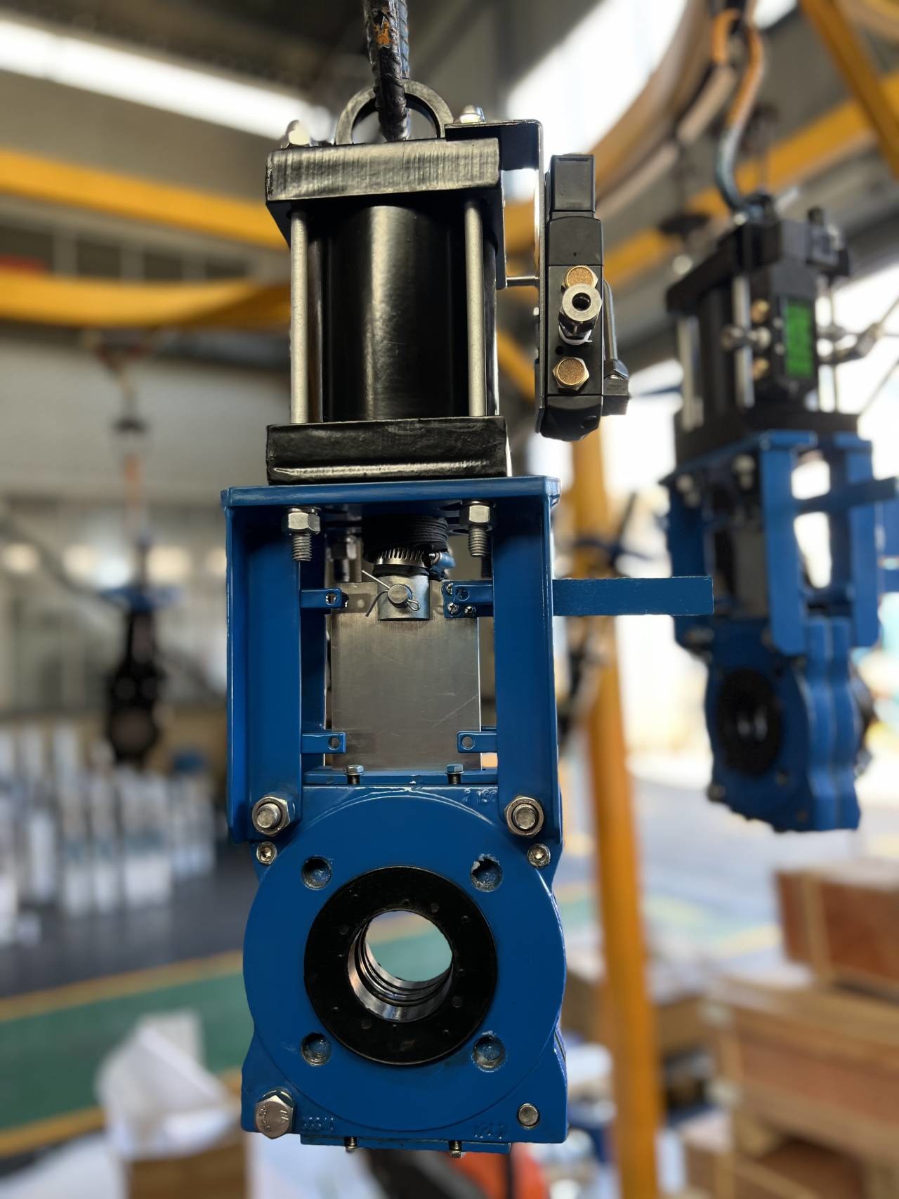 Ductile Iron Heavy Duty Slurry Knife Gate Valve Hand Wheel Operation
