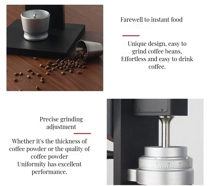 Metal Home Coffee Grinder Foam Milk Function for Ground Beans