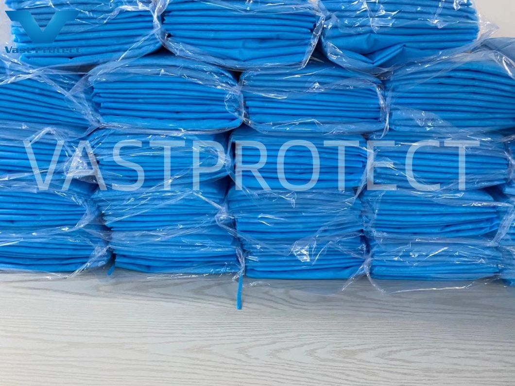 OEM Level3 USA Market Blue/Green/Pink Nonwoven Protective Isolation Gowns