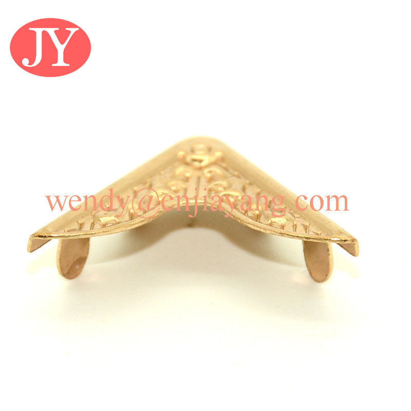 jiayang Factory direct skirt collar metal gold end end tips metal corner