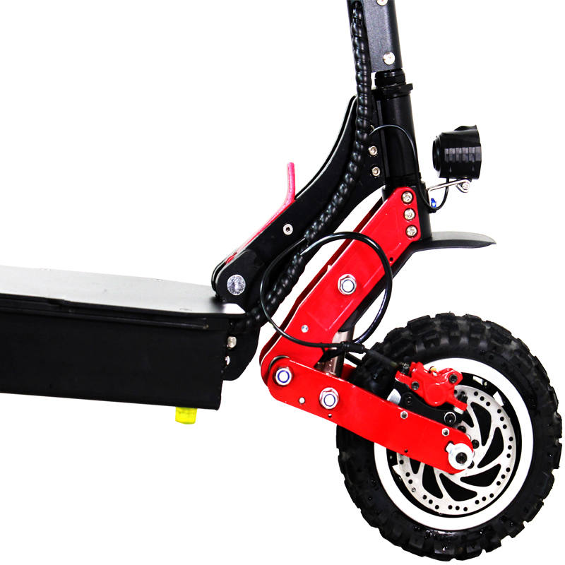 Big Wattage 11 Inch Lightweight Folding Electric Scooter Hydraulic Oil Brake