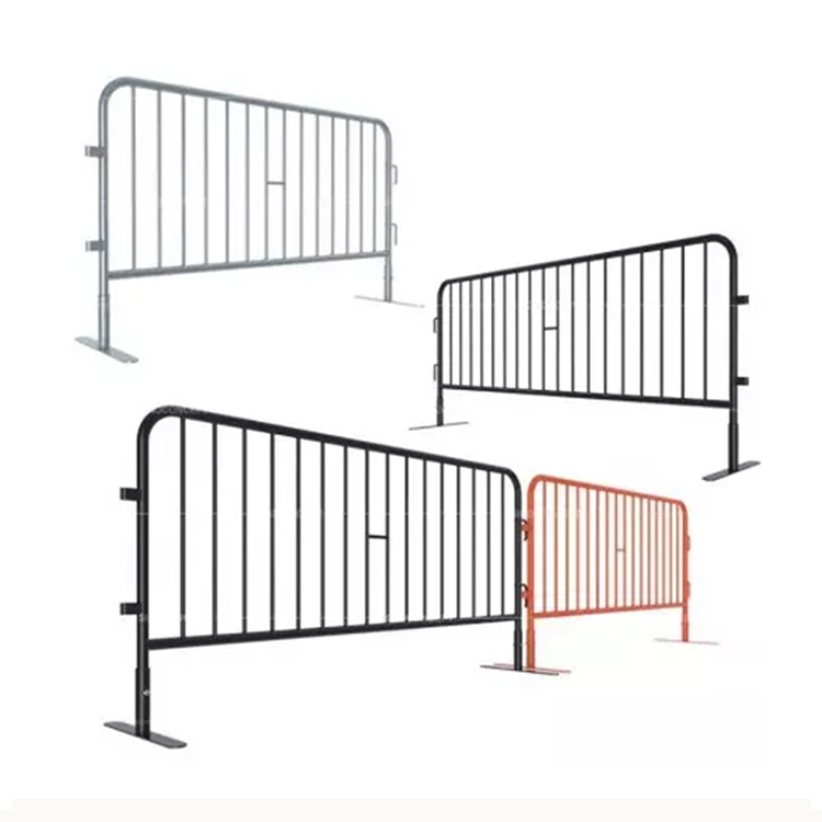 Wholesale price pedestrian barricade interlocking Tempory Fence cheap galvanized metal crowd control barrier fence