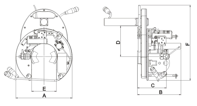TOA Series Orbital Pipe Welding Head