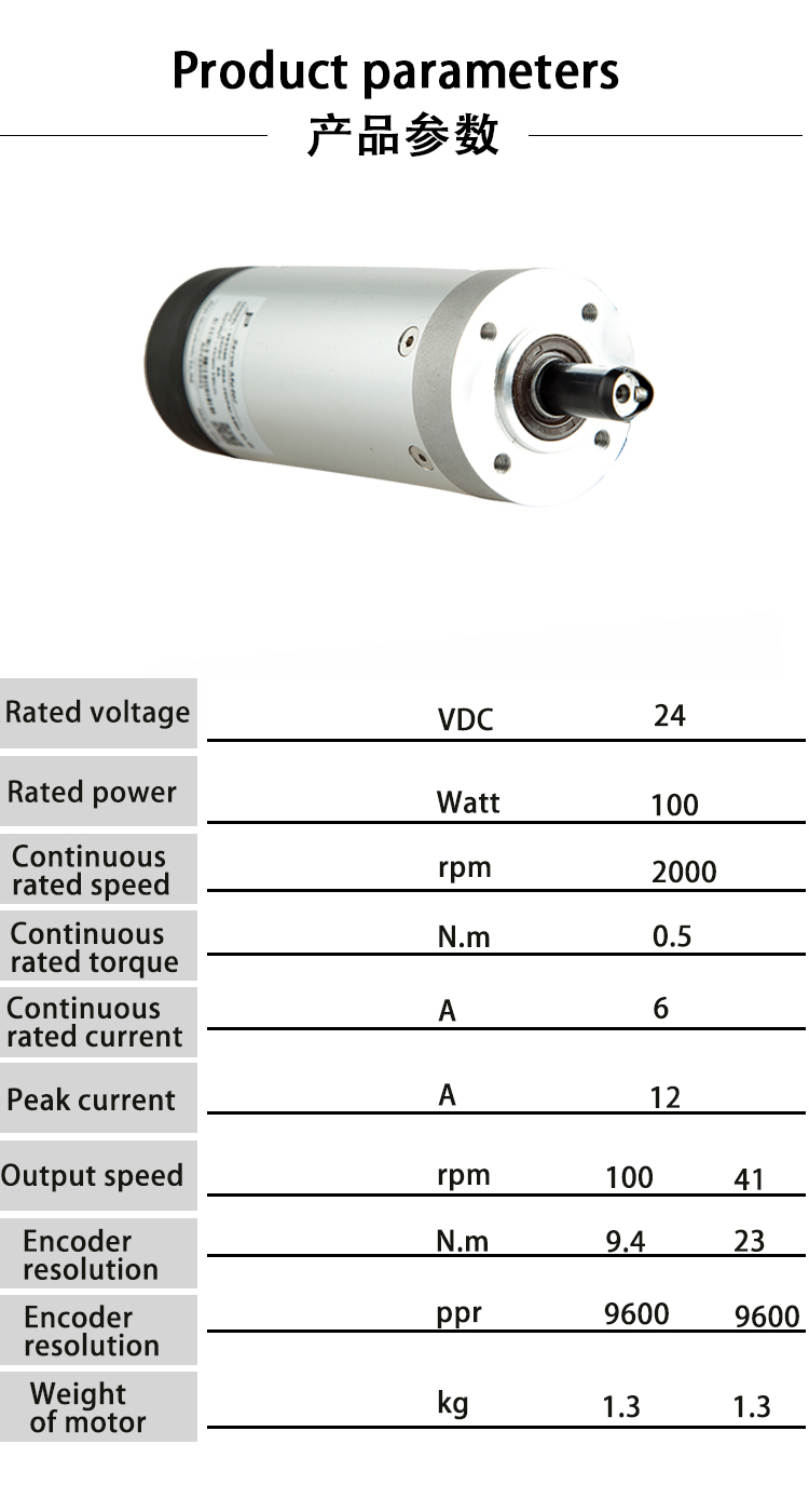 DC24V 23N.M Fast Speed Barrier Gate Motor Low Voltage 3 Phase Servo Motor