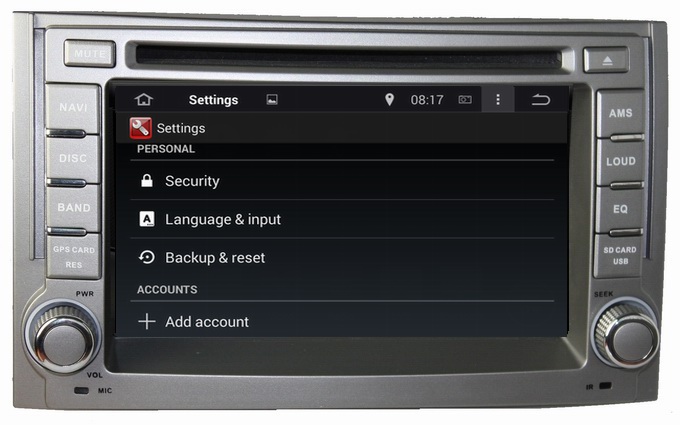 Ouchuangbo Auto DVD Stereo Multimedia Kit Hyundai H1 2011-2012 Android 4.4 GPS Navi Bluetooth Radio Player OCB-6224D