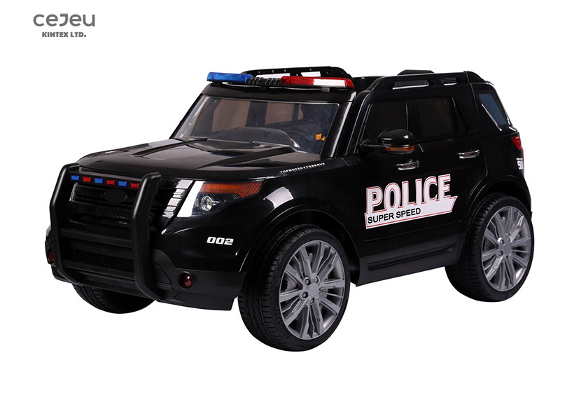 36 Month Kids Ride On Toy Car 1 Seater Ride On Police Jeep 3.5km/Hr