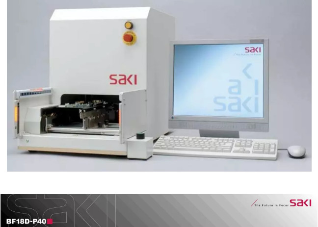Saki AOI BF18D-P40 In Good Condition Offline PCB Testing Machine