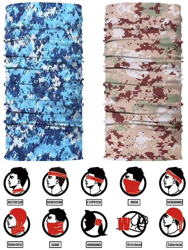Half Face Breathable Protective Reusable Rave Face Bandana