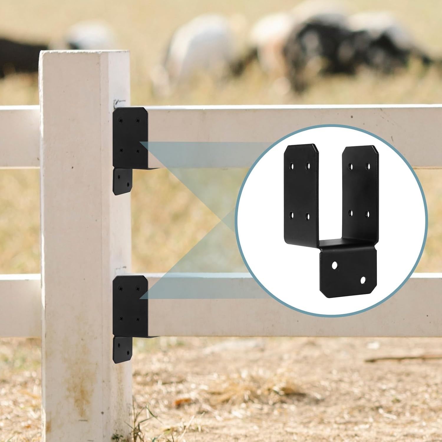Carbon Steel Mounting Joist Hanger Brackets For 2x4 Post To Wood Deck