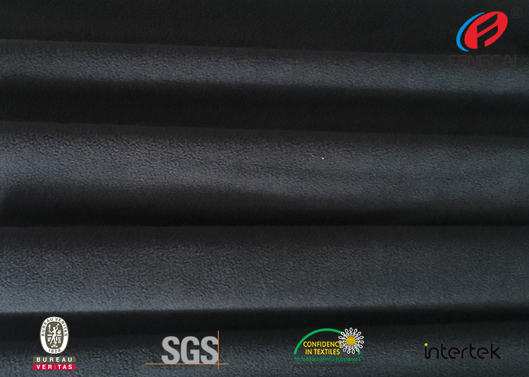 Home Textile 170g Jacquard Knit Fabric , Black Sports Clothing Material
