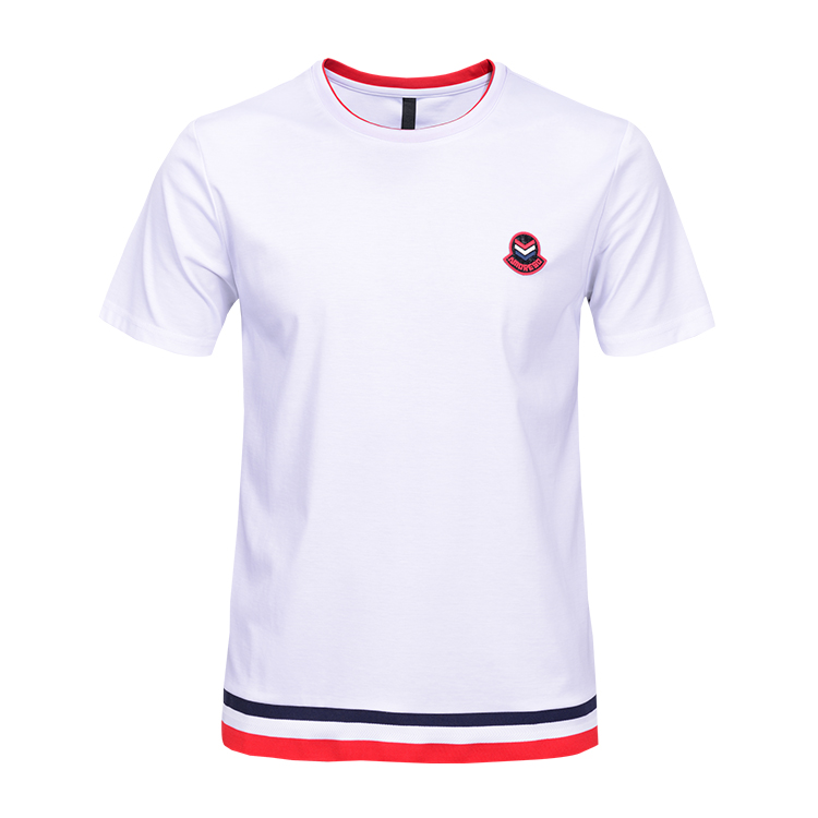 Custom made logo embroidery t shirt ,custom embroidered fit polo t t-shirt