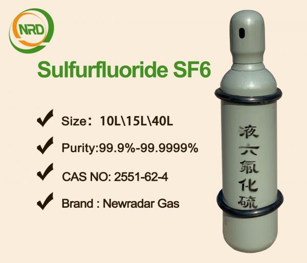 Quality 99.999% Electronic Gases Sulfur Hexafluoride SF6 Cas 2551-62-4 for sale