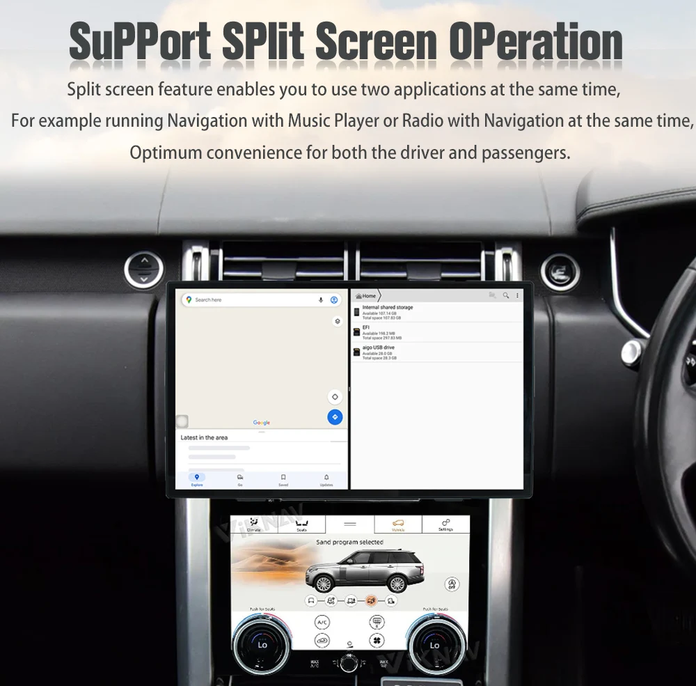 Android Auto Car Radio For Range Rover Vogue L405 2013-2017 Carplay GPS Navigation Multimedia Stereo Player Head Unit