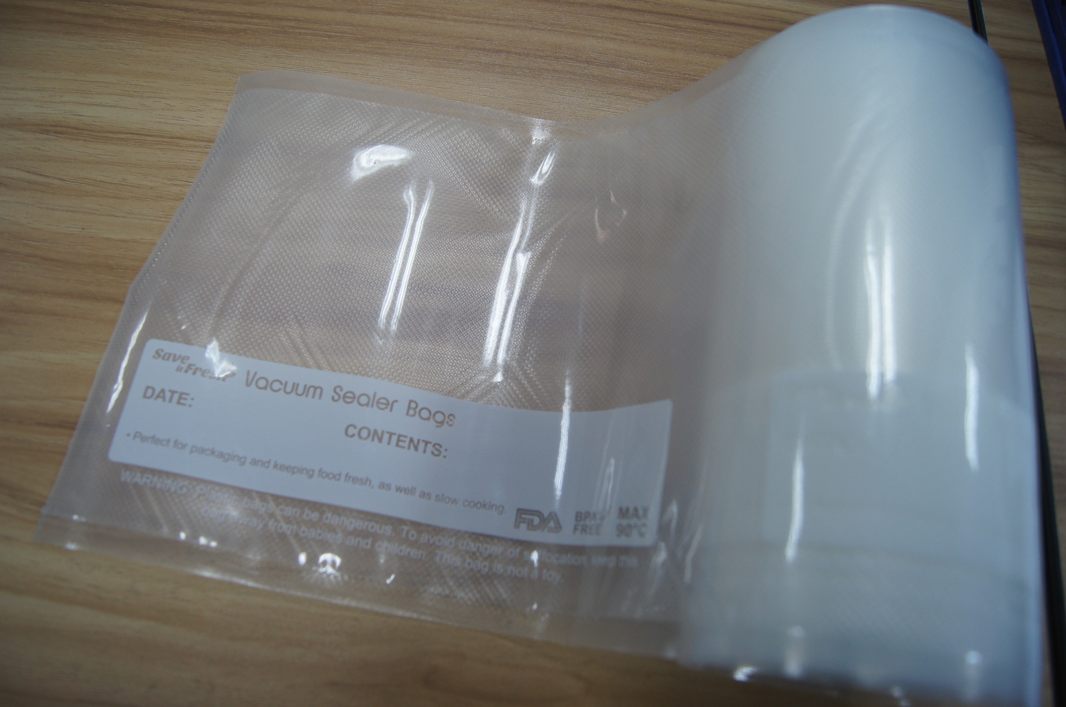 Nylon Texture Food Vacuum Seal Bags / Vacuum Sealer Film Bag