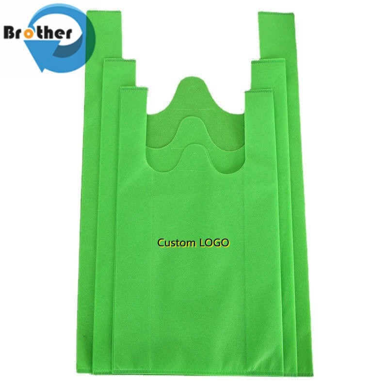 Low MOQ Cheap Price Promotional Customized Colors Tote PLA Non-Woven Shopping Bag, Eco Recyclable PP Non Woven Bags
