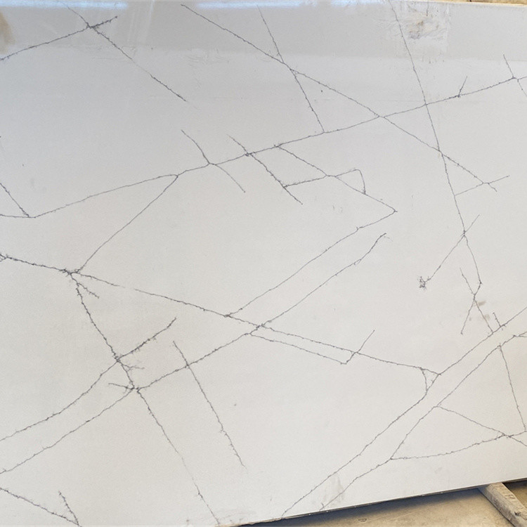 Customized Polished Honed Quartz Stone Slab Countertop Engineered Stone Quartz