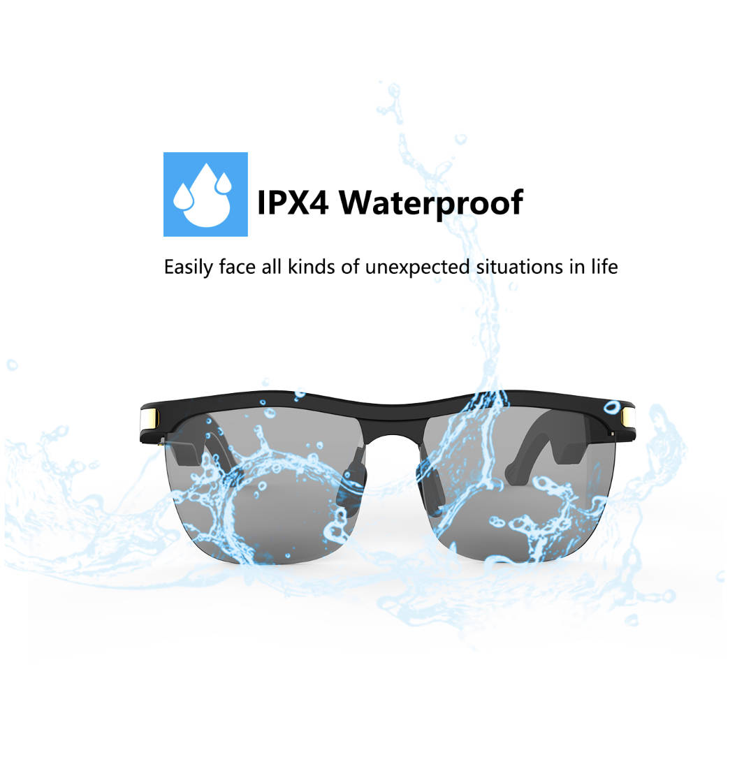 Fashion High Quality Glasses 2021 TR90 5.0 Technology Anti Blue Light And Waterproof Polarized Smart Music Glasses