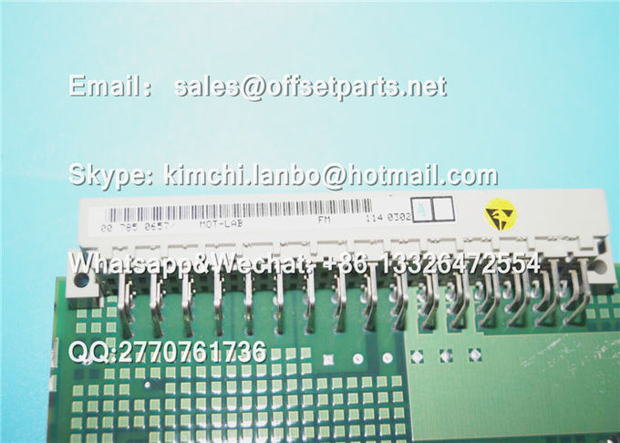 00.785.0657 MOT-LAB circuit board original uesd part of offset press printing machine
